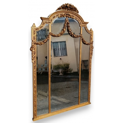 Miroir Napoléon III triptyque