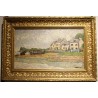 Tableau \"Forêt-Fouesnant\" signé C. HÉBERT