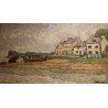 Tableau \"Forêt-Fouesnant\" signé C. HÉBERT