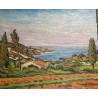 Tableau \"Sanary\" signé CH HÉBERT