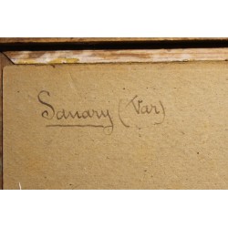 Tableau \"Sanary\" signé CH HÉBERT