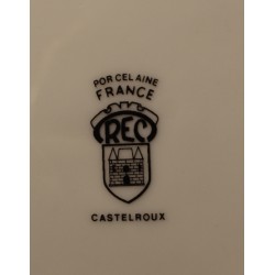 Assiette \"Fleur de lys\" de CASTELROUX