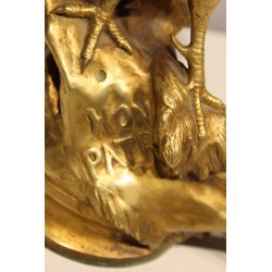Coq en bronze signé P. LECOURTIER