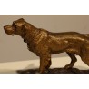 Chien de chasse en bronze signé Donat MOTTE