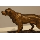 Chien de chasse en bronze signé Donat MOTTE