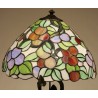 Lampe style Tiffany, pied deux femmes en résine