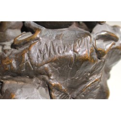 Paire de sculptures Anges signées A. MAYER