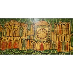 Tableau \"Venise\" signé Andrea RACCAGNI (1921-2005)