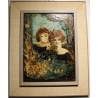 Tableau "Filles" signé Mila BRAVO AGUILAR