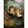 Tableau \"Filles\" signé Mila BRAVO AGUILAR