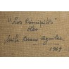 Tableau \"Filles\" signé Mila BRAVO AGUILAR