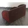 Cognac-coloured leather letter holder