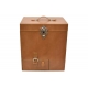 Mini-bar de voyage en cuir coloris beige