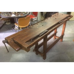 Établi avec plateau en hêtre avec 1tiroir