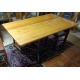 Table de bistrot pied central tripode en fonte