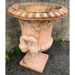 Paire de vasques avec anses décor vigne