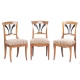 Suite de 6 chaises Directoire vaudoises en noyer