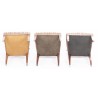 Suite de 6 chaises Directoire vaudoises en noyer