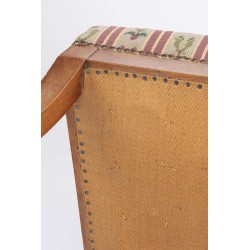 Suite de 6 chaises Directoire vaudoises en noyer