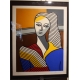 Lithographie "Femme" signée BATTISTA 62/75