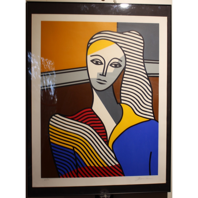 Lithographie "Femme" signée BATTISTA 62/75