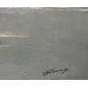 Tableau \"Lac de Joux\" signé RENEVEY