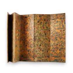Paravent six feuilles en cuir de Cordoue