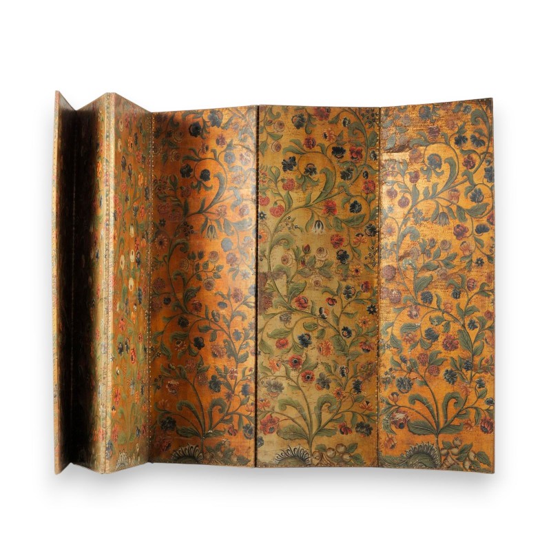 Six-panel screen made of Cordoba leather