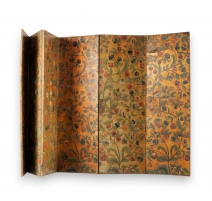Paravent six feuilles en cuir de Cordoue