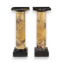 Paire de colonnes tronquées