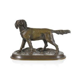 Bronze \"Setter\" signé J. BENNES