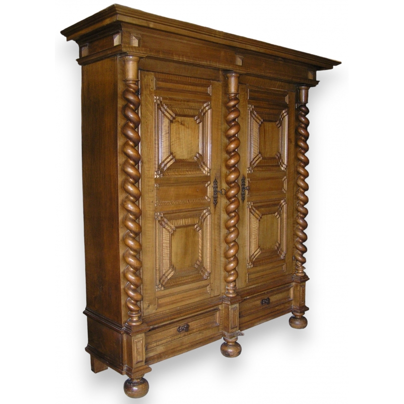 Swiss Louis XIII cupboard, wal