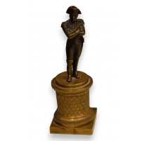 Bronze "Napoléon" socle rond base carrée