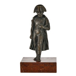 Bronze \"Napoléon\" socle en marbre griotte