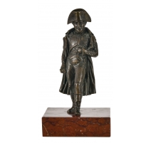 Bronze "Napoléon" socle en marbre griotte