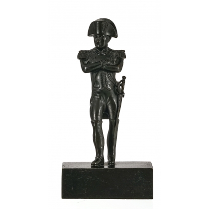Bronze "Napoléon" socle en marbre noir