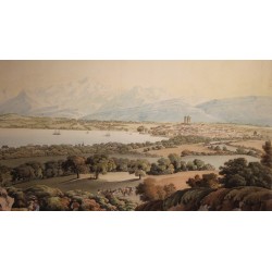 Gravure "Genève" signée HACKERT