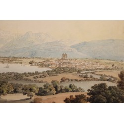 Gravure "Genève" signée HACKERT