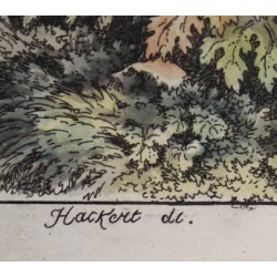 Gravure "Genève" signée HACKERT