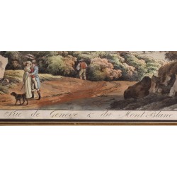 Gravure "Genève" signée HACKERT