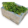 Rectangular water trough made of Jura stone