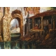 Tableau "La Fontaine de Bethesda" signé DC