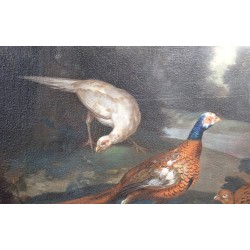 Paintings | English oil-on-canvas painting, ‘Pheasants’. Moinat SA  – Antiques and home décor