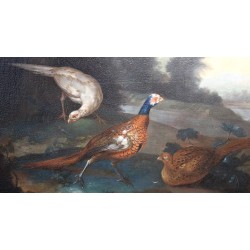Paintings | English oil-on-canvas painting, ‘Pheasants’. Moinat SA  – Antiques and home décor