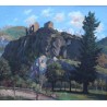 Tableau \"Château de Tourbillon\" signé Max RIMBOECK