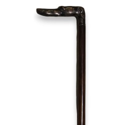 800 silver walking stick with dog-shaped handle