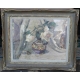 Pastel "Bouquet et souris" signé M.L. GOERING