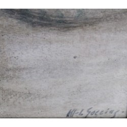 Pastel "Bouquet et souris" signé M.L. GOERING