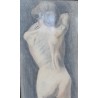 Dessin "Femme nue" signé S D