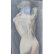 Dessin "Femme nue" signé S D